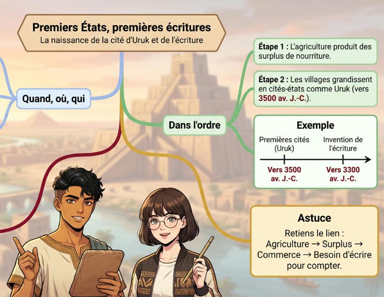 Carte mentale — les accords dans le groupe nominal